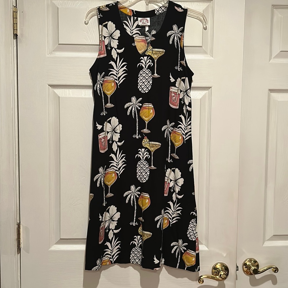Peppermint Bay Pineapple Dress Sz S